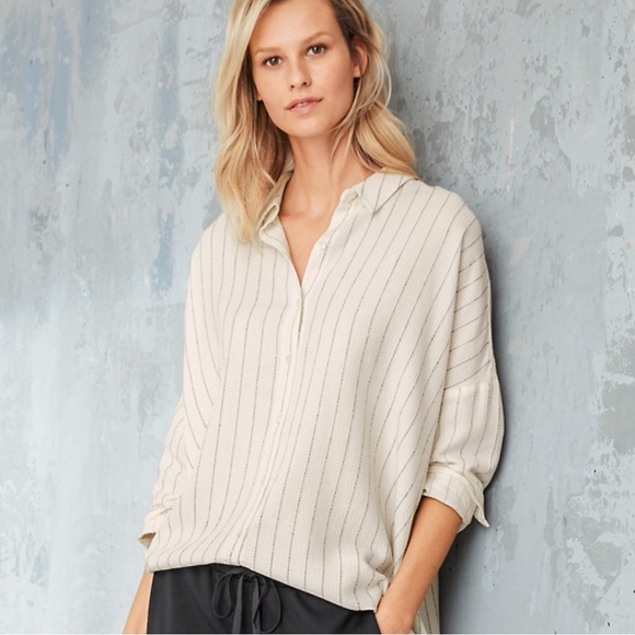 Eileen Fisher oversized  button down shirt - Picture 2 of 6